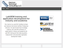 Tablet Screenshot of harmontechnicalconsulting.com